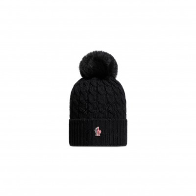 MONCLER WOOL BEANIE WITH POM POM K20983B000120402A999